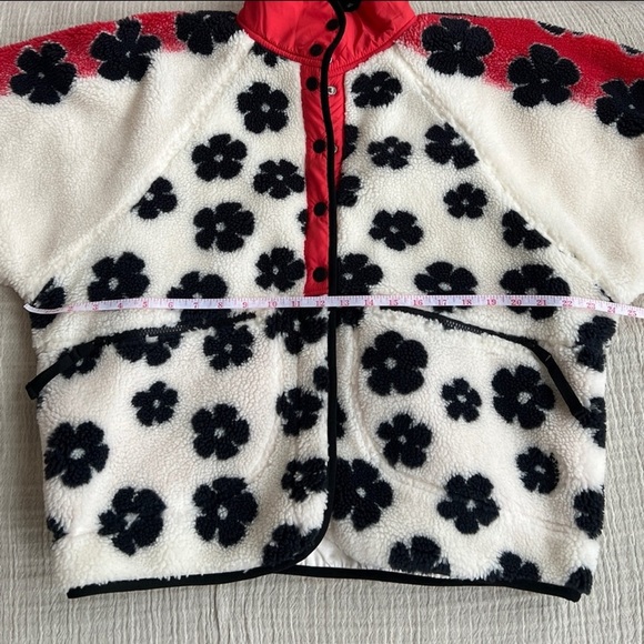 Free People Rocky Ridge Fleece Jacket-Floral Daisy Combo, M, NWT - Picture 6 of 9